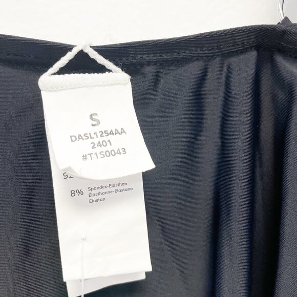 Cupshe Women's Wide Straps Vintage Square Neck One Piece Swimsuit Black Size S - Picture 6 of 7